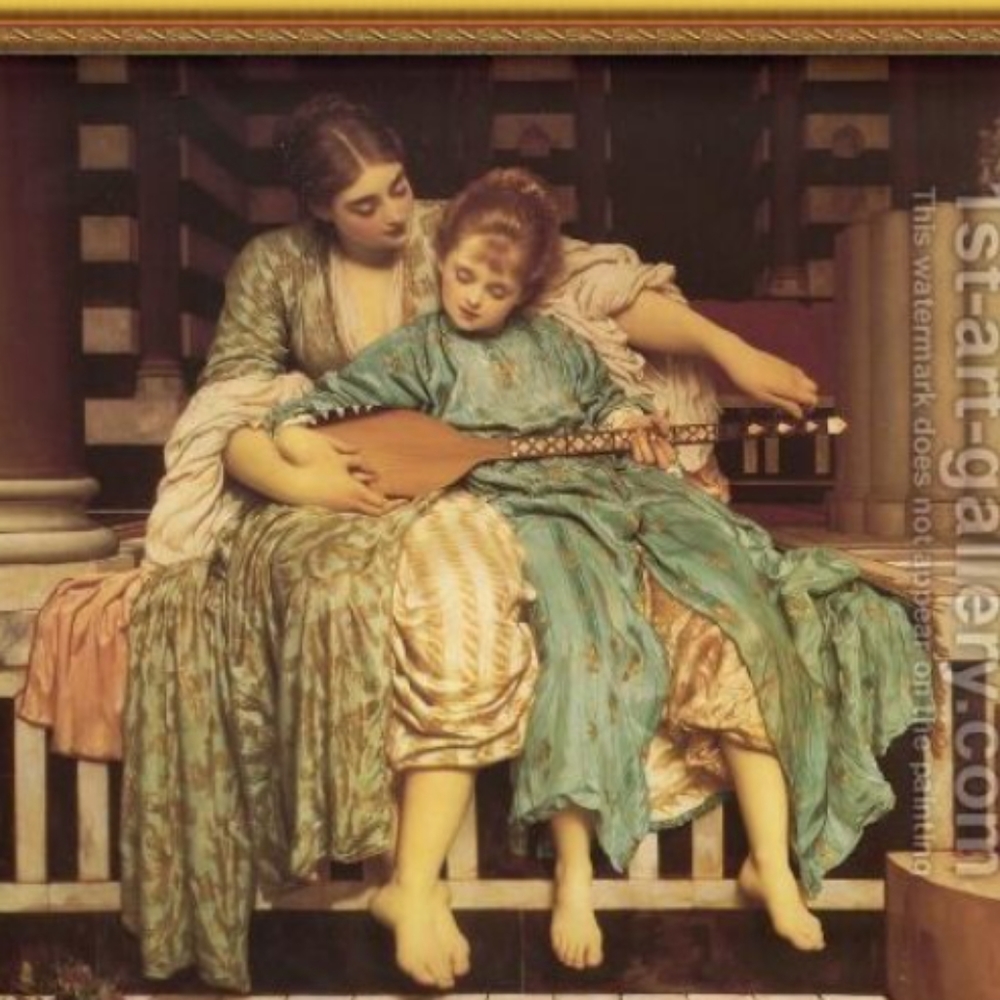 The music lesson framed art